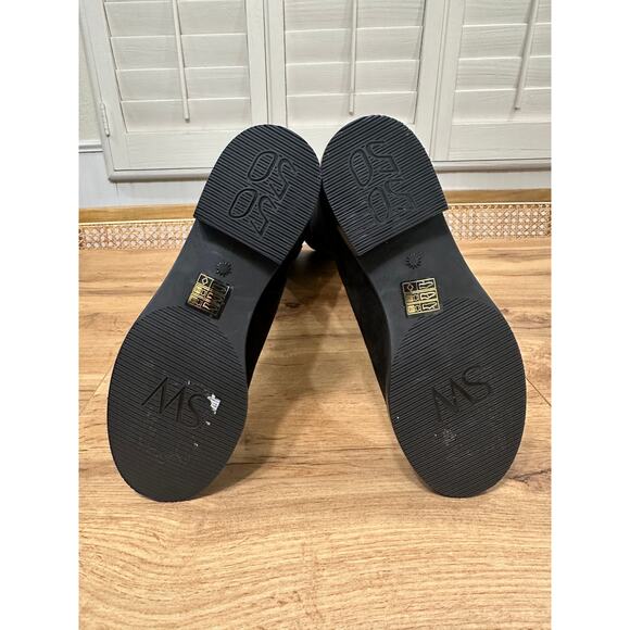 Stuart Weitzman 5050 Over The Knee Tall Boots Black Suede/Gaberdine Size 5 NWOB - Picture 15 of 16